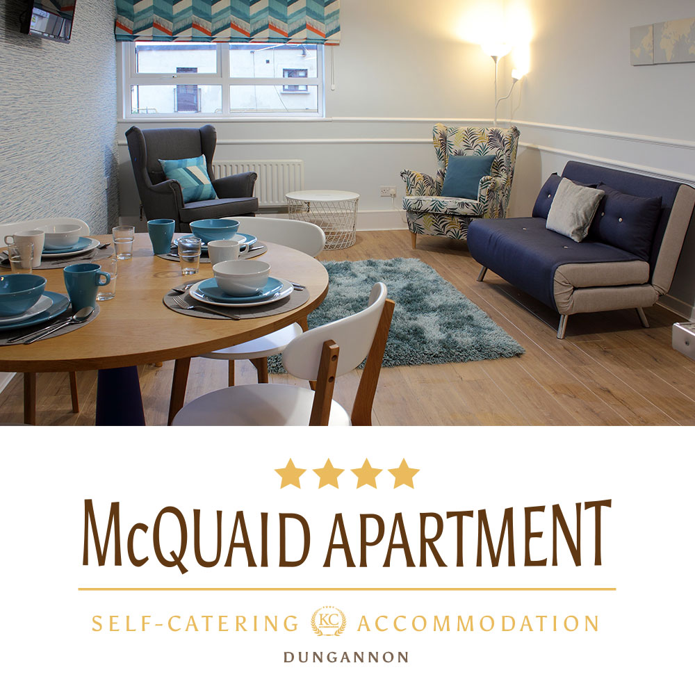 Visit self catering McQuaid Apartment Suite in Dungannon a perfect holiday or business rental for your break.